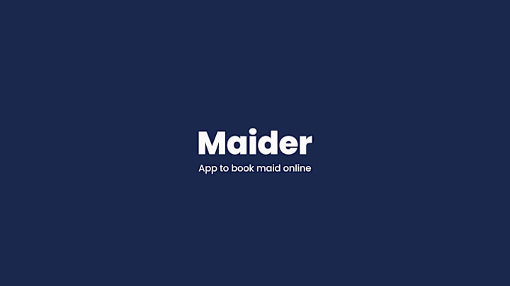Cover image for Maider - Maid Service Booking App 