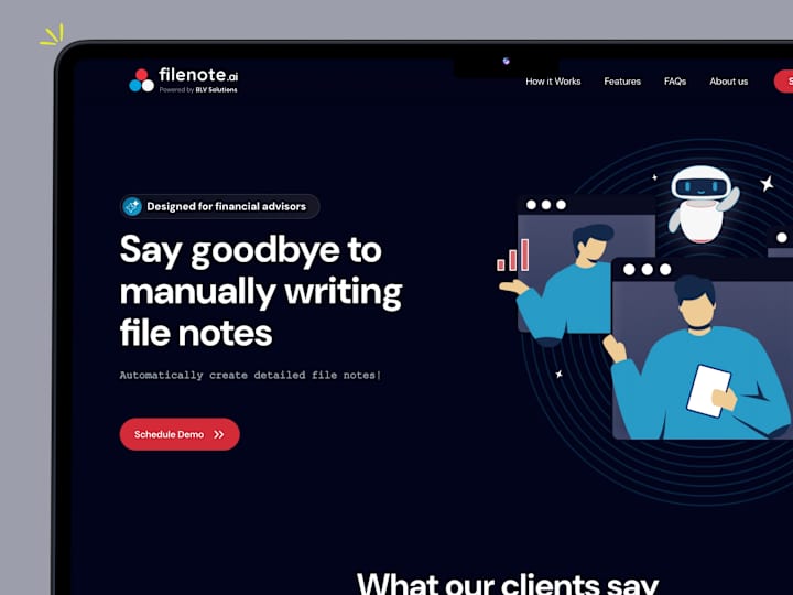 Cover image for Ai SaaS | Filenote.ai | Web Design & Development