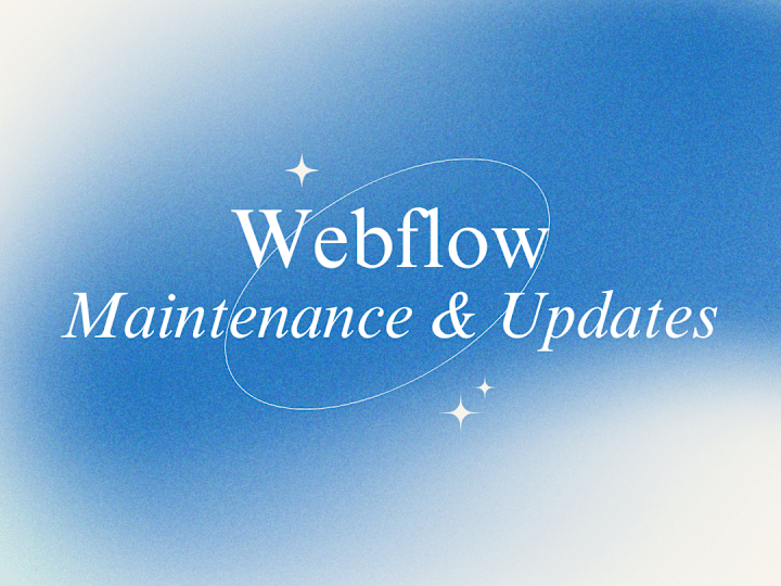 Cover image for Webflow Maintenence Service