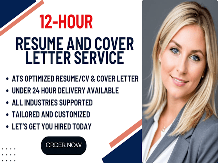 Cover image for Get an ATS resume writer specialized in resume writing and CL