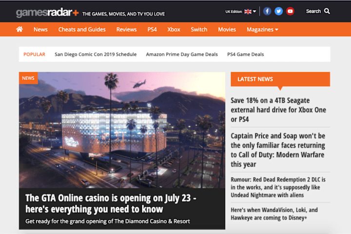 Cover image for GameRadar Clone