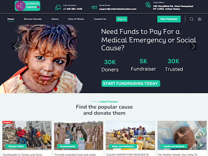 Cover image for Crowdfunding Campaign Website