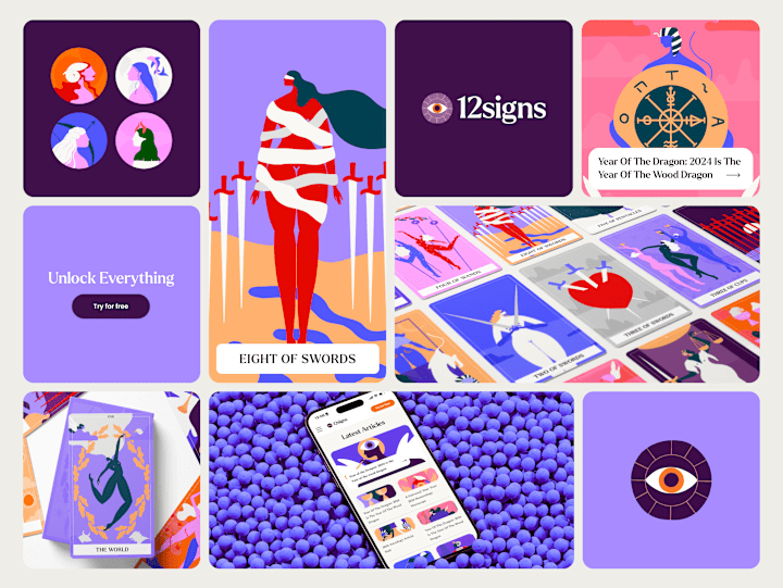 Cover image for Brand Identity + Website for a Modern Mystic Platform