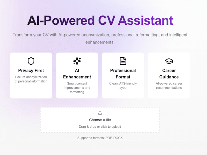 Cover image for AI-Powered CV: Anonymization, Reformatting & Agentic AI