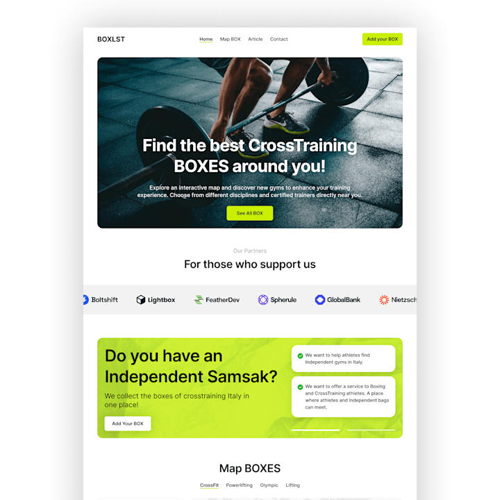 Cover image for Landing Page GYM Community