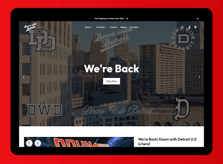 Cover image for Down With Detroit: Web Design, Webflow Development, SEO Strategy