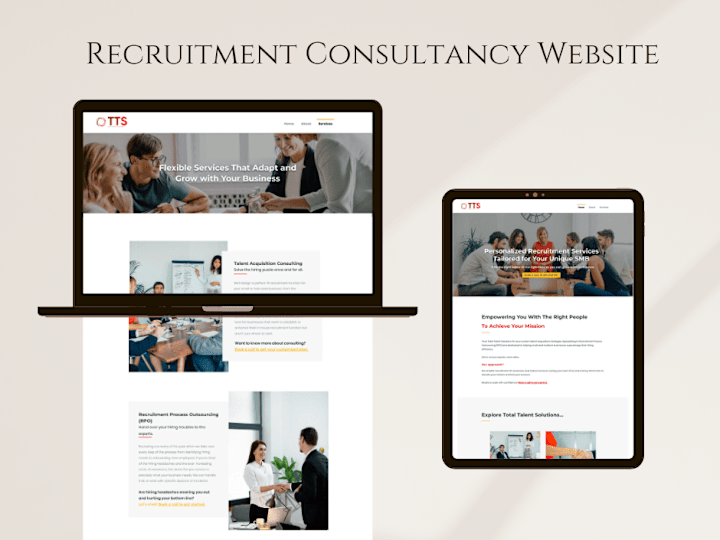 Cover image for Wix Website I Redesigned For a Recruitment Consultancy