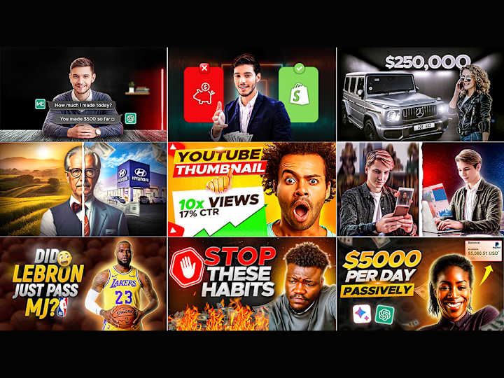 Cover image for Trending YouTube Thumbnails: High-Quality Designs