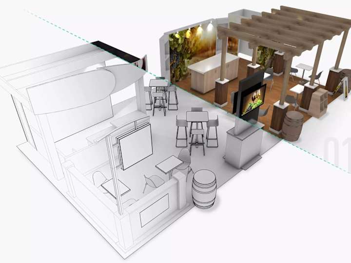 Cover image for outdoor bar with seating.