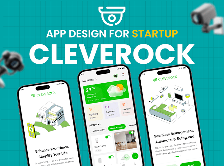 Cover image for 🏡 Smart Home Mobile App Design - Cleverock💡 :: Behance