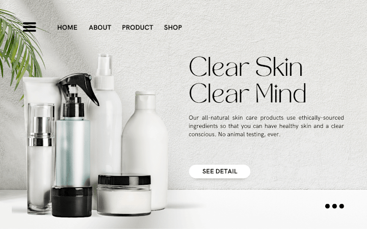 Cover image for Website Copy For Skincare Brand