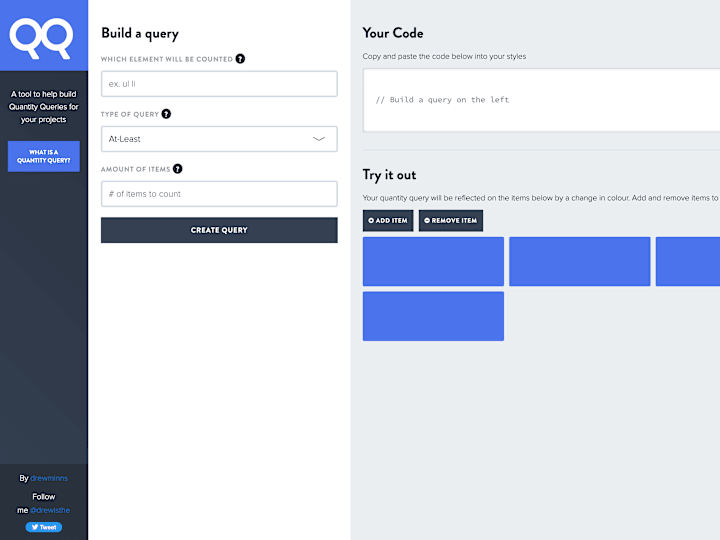 Cover image for QQ - Quantity Queries Builder