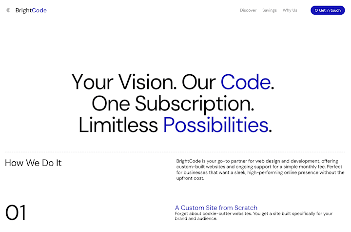 Cover image for Bright Code: Visual Identity & Web Design 