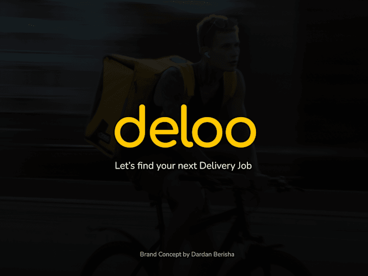 Cover image for DELOO | Delivery jobs platform | Brand identity proposal