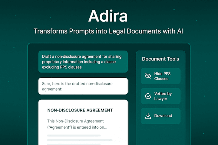 Cover image for Development of Adira AI for Legal Documentation