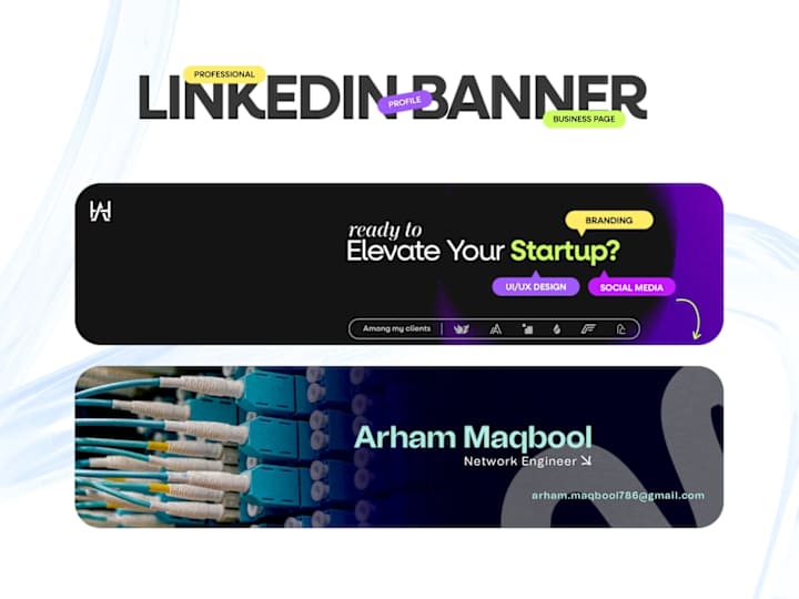 Cover image for create linkedin banner for profile and business page