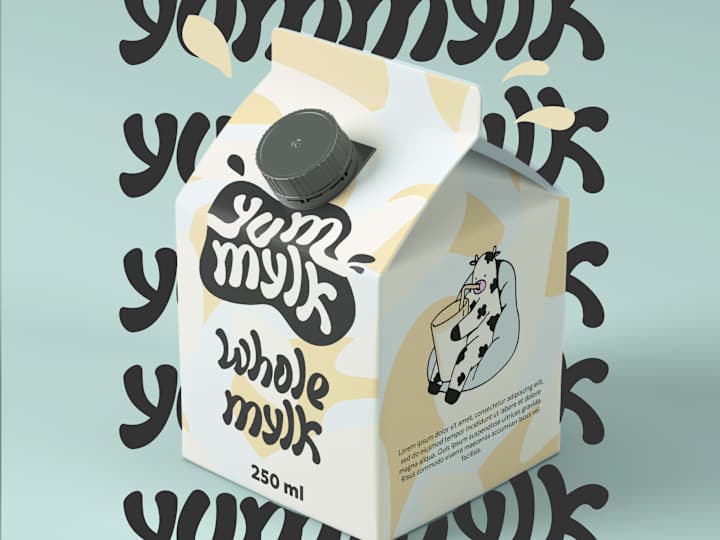 Cover image for Packaging design for yummylk