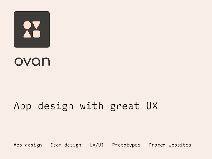 Cover image for UX/UI design for mobile apps and web products