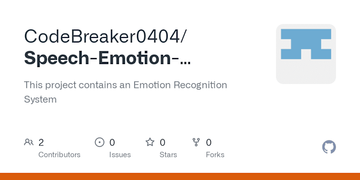 Cover image for Speech Emotion Recognition System Development