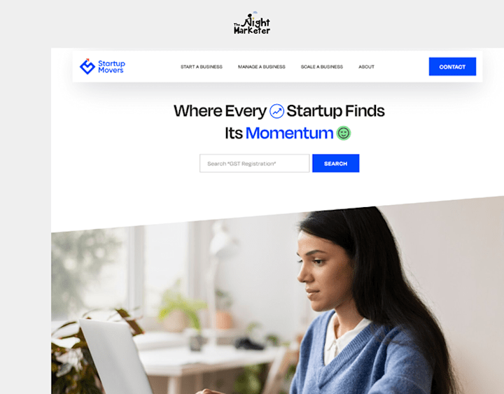 Cover image for Startup Movers | Landing Page