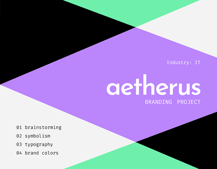 Cover image for Aetherus - IT startup brand identity