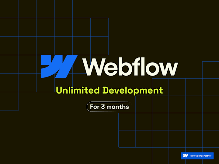 Cover image for 3 Month Unlimited UI/UX design & Webflow development 
