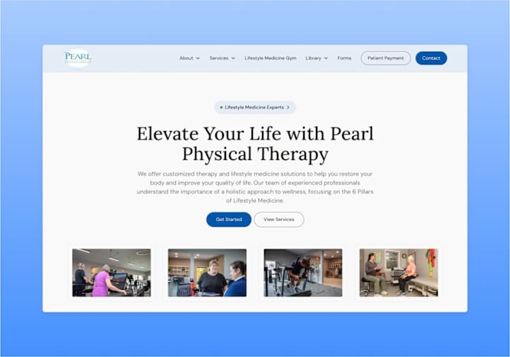 Cover image for Pearl Physical Therapy - Design & Webflow Development