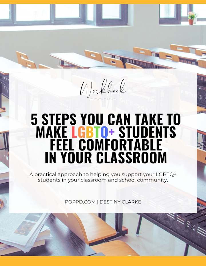 Cover image for PDF Workbook For LGBTQ+ Inclusion Course