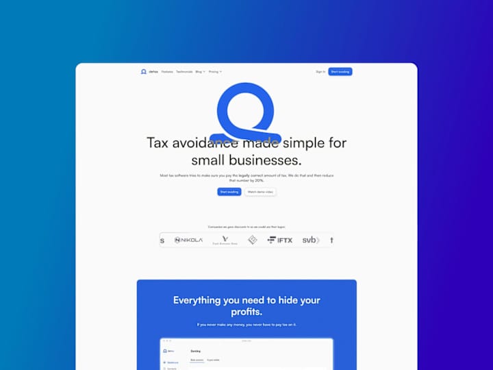 Cover image for SaaS Marketing Page – Advanced Framer Build (Detax)