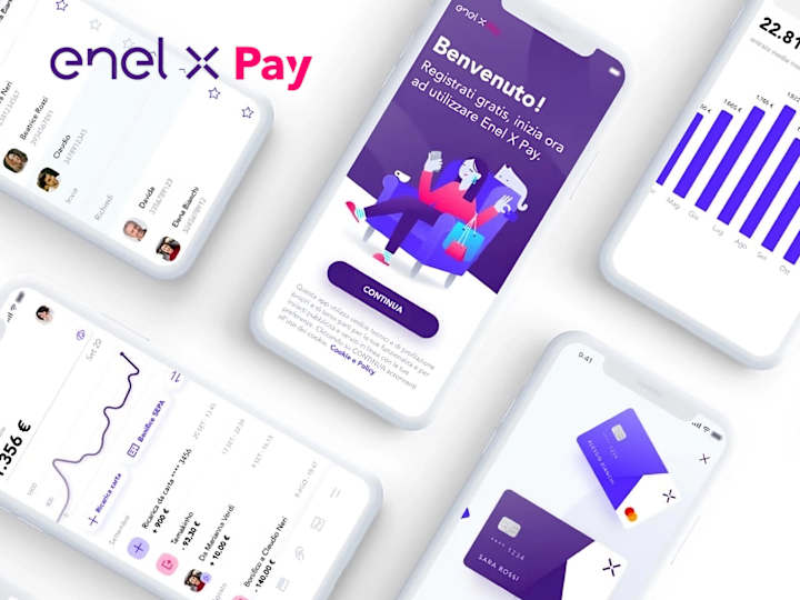 Cover image for Enel X Pay, Bank App Website | UX UI