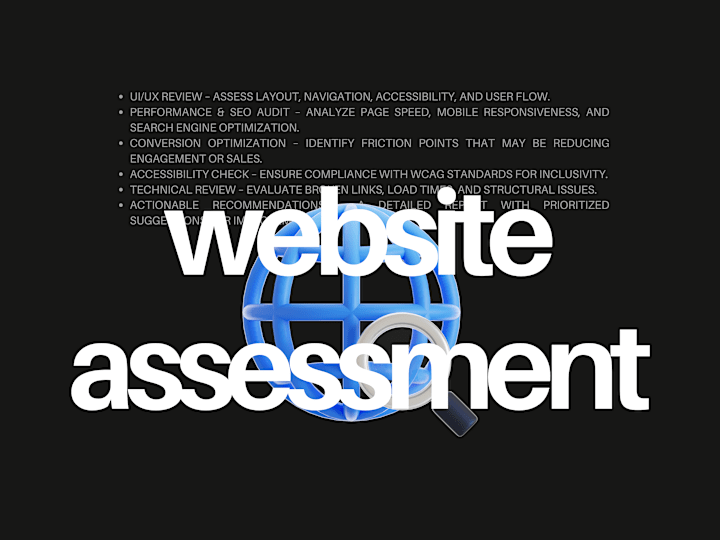 Cover image for Website Design Assessment
