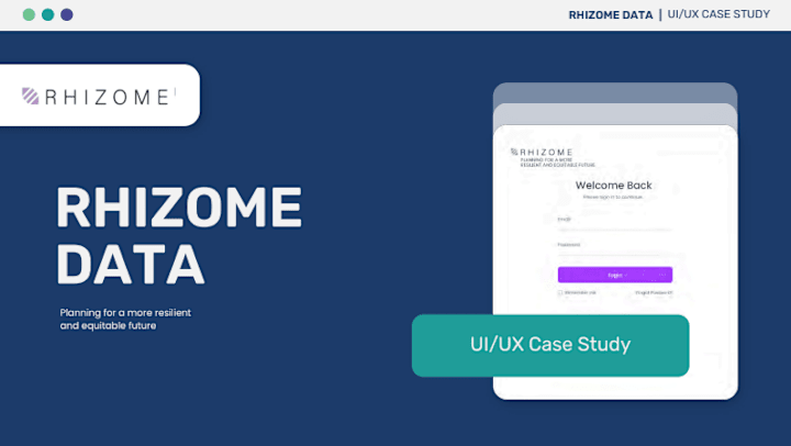 Cover image for Rhizome Data UI/UX Case Study