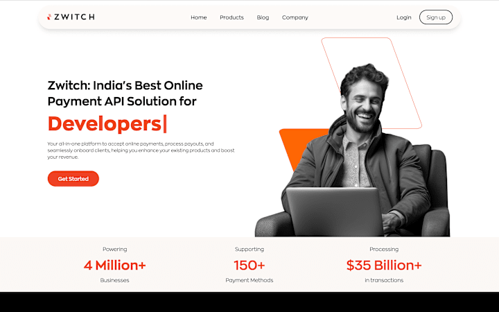 Cover image for Zwitch Landing Page
