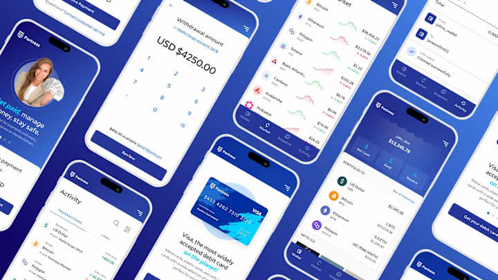 Cover image for Fortress Trust - Blockchain Mobile App & Dashboard Design