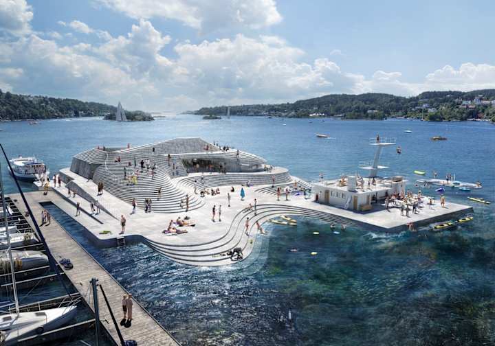 Cover image for Knubben: Snohetta Re-Trace & Re-Explore The 1930s Harbour Bath 