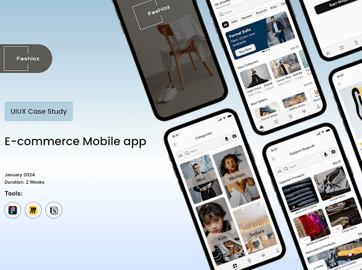 Cover image for E-commerce app for fashion UIUX case study :: Behance