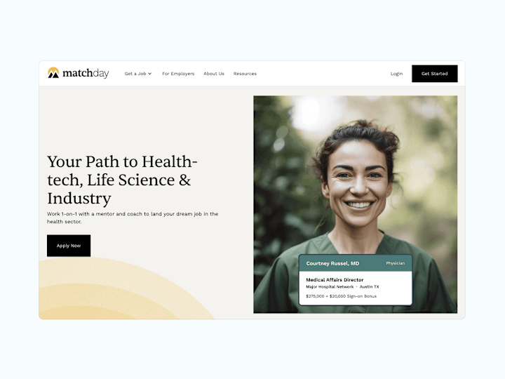 Cover image for Webflow Development for Healthcare Recruitment Firm