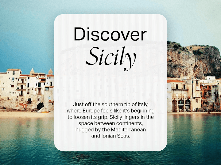 Cover image for Sicily Blog Post Series