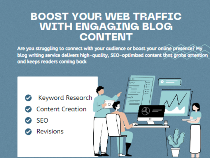 Cover image for Engaging blog posts that boost traffic and captivate readers!