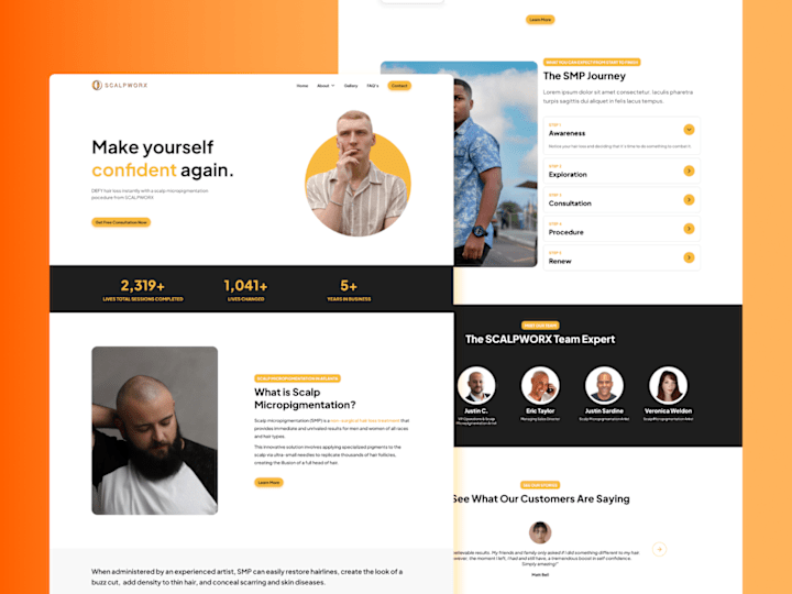 Cover image for Scalpworx Landing Page Design