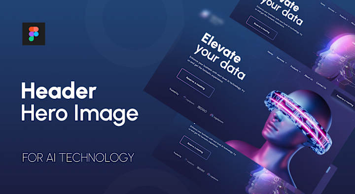 Cover image for Artificial Intelligence Website Header Design, Banner