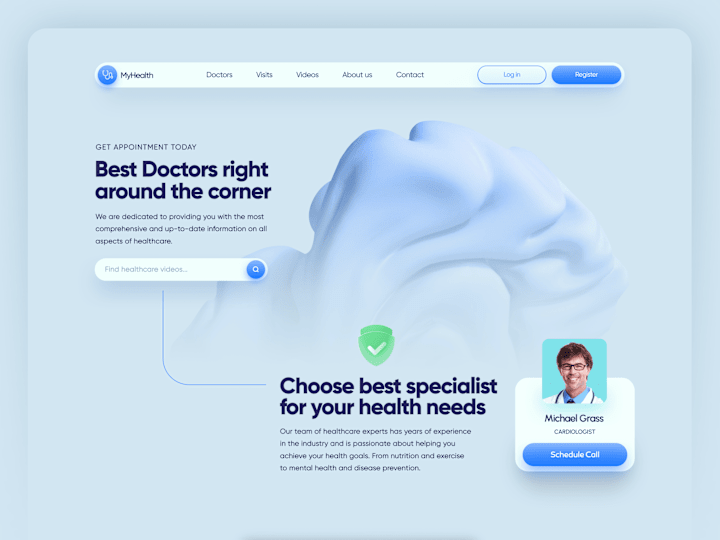 Cover image for MyHealth Website