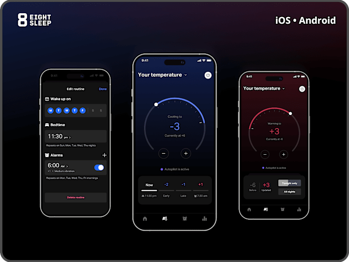 Cover image for Temperature Control Redesign | Eight Sleep App