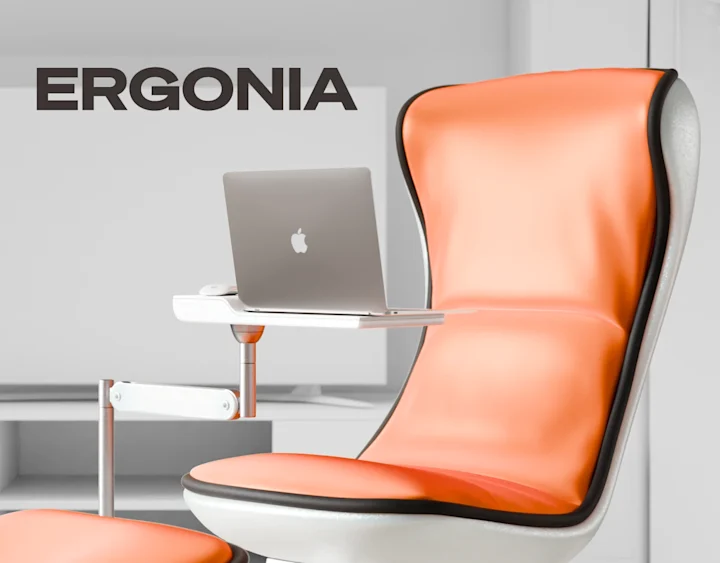 Cover image for ERGONIA: Graphic Design | 3D Motion Furniture | Chair