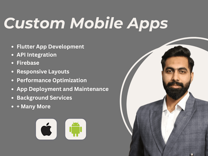 Cover image for I will develop iOS app using flutter
