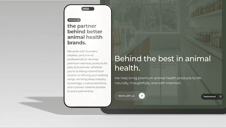 Cover image for Wallice Main Animal UX/UI for a Premium Animal Health Partner