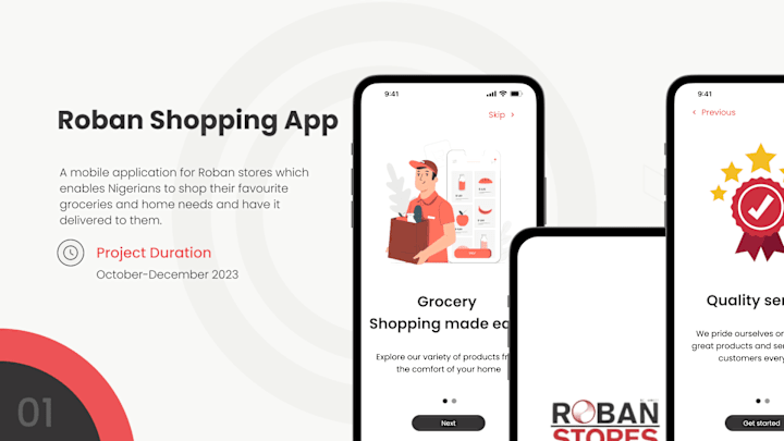 Cover image for Mobile App design for Local Grocery Store