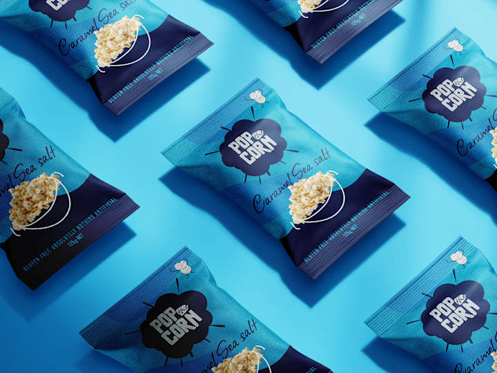 Cover image for Popcorn Packaging Design – POP THE CORN