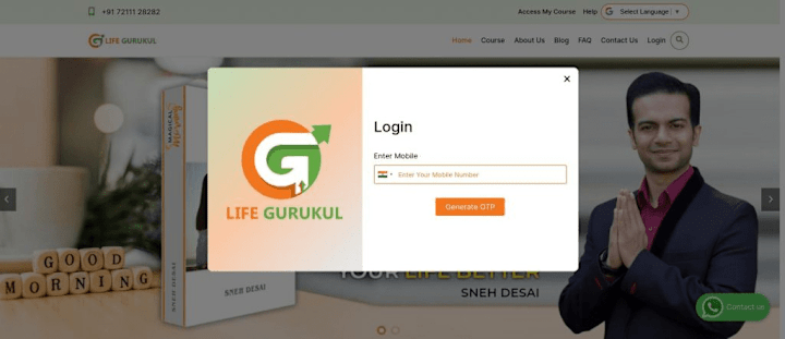 Cover image for LifeGurukul : Ui/Ux | Logo Design | Web Development  