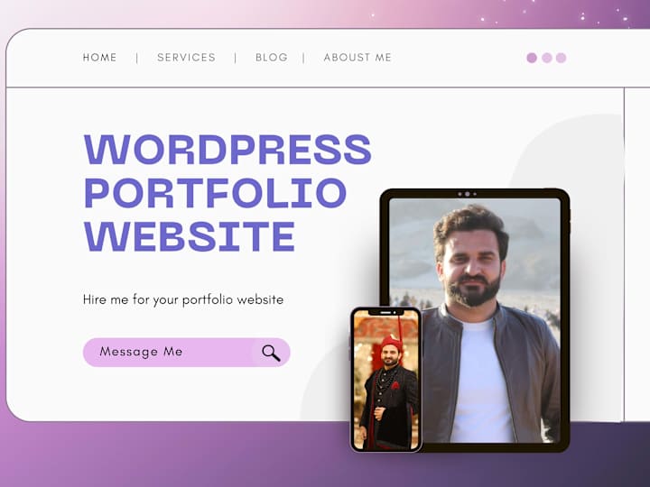 Cover image for WordPress Portfolio Website